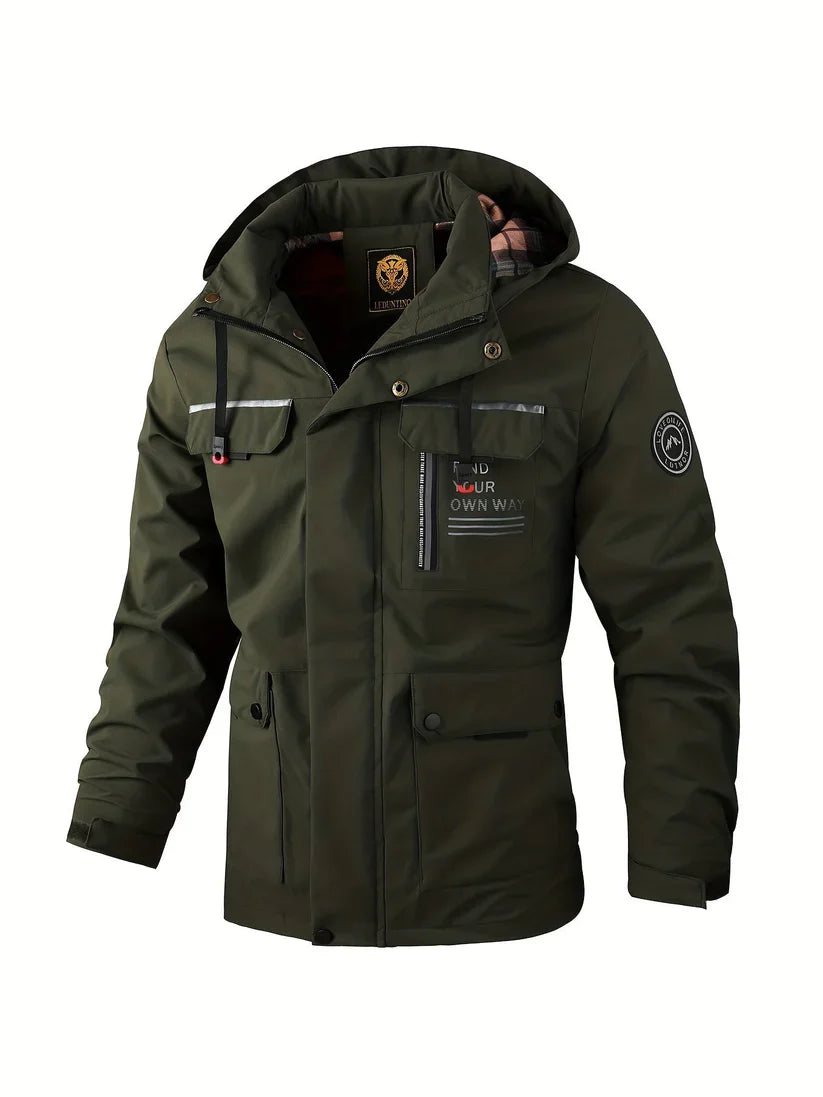 Heren Waterdichte Winterjas met Capuchon