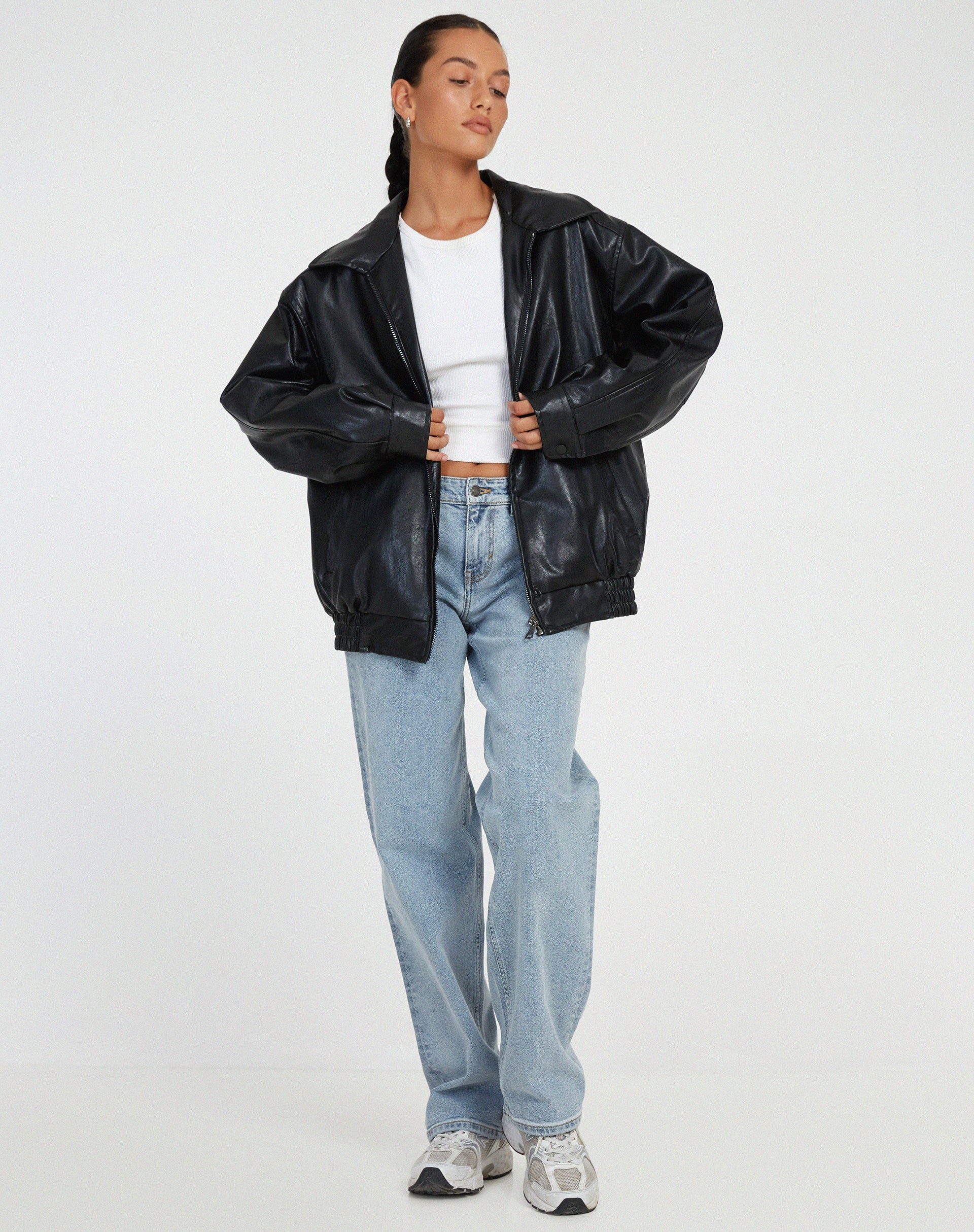 Dames Oversized Jas – Met Rits, Geschikt voor Lente en Herfst