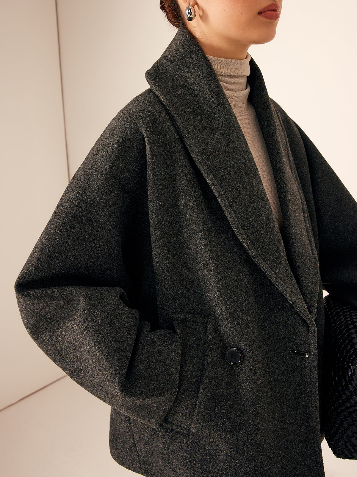 Korte damesjas | Tweed jas met klassieke uitstraling en losse pasvorm