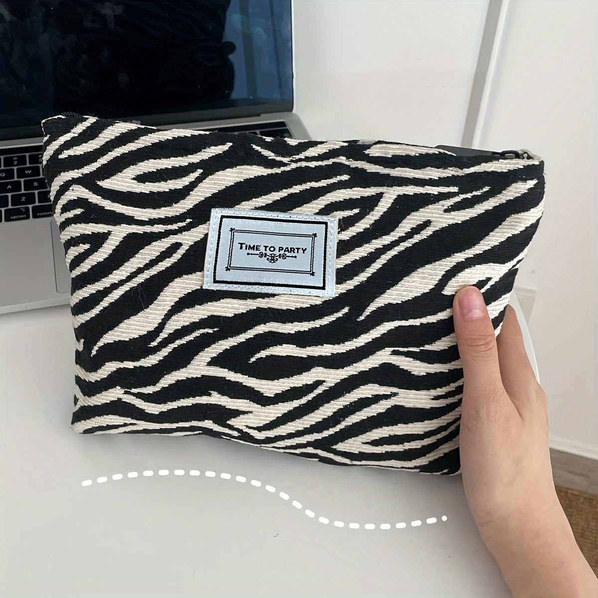 Toilettas met Zebraprint – Dames Clutch & Organizer