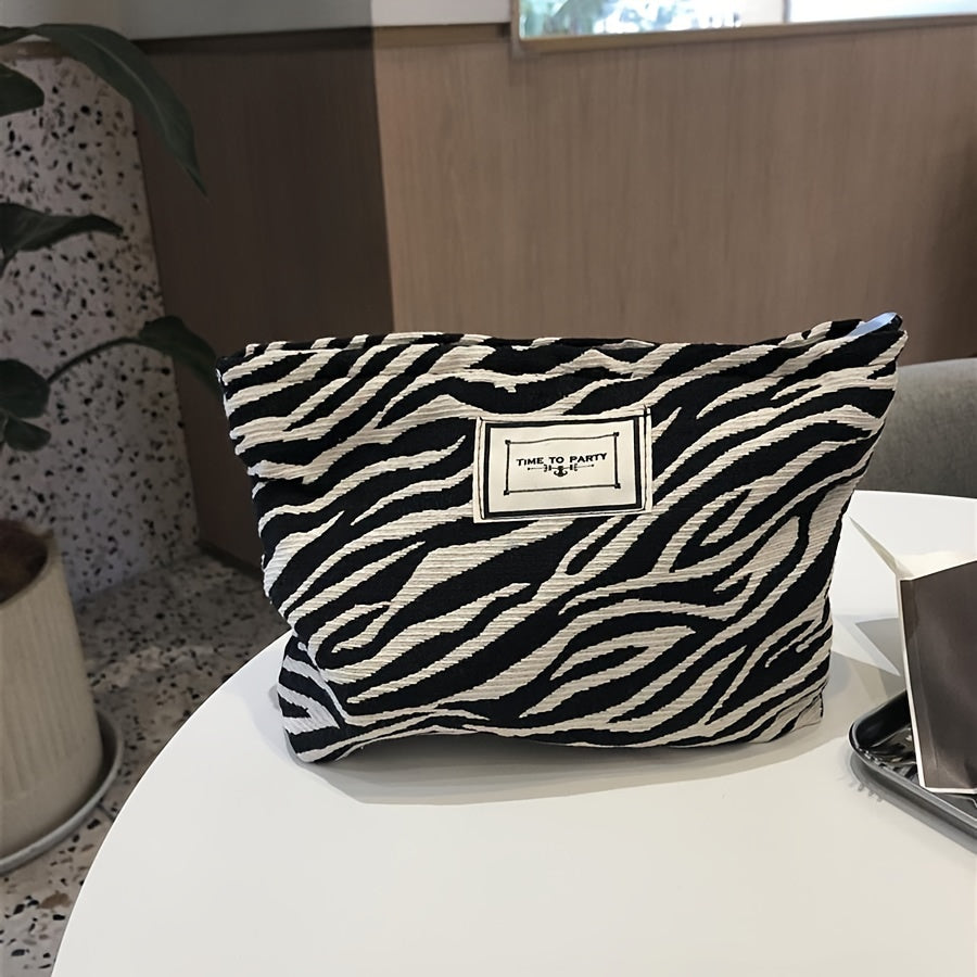 Toilettas met Zebraprint – Dames Clutch & Organizer
