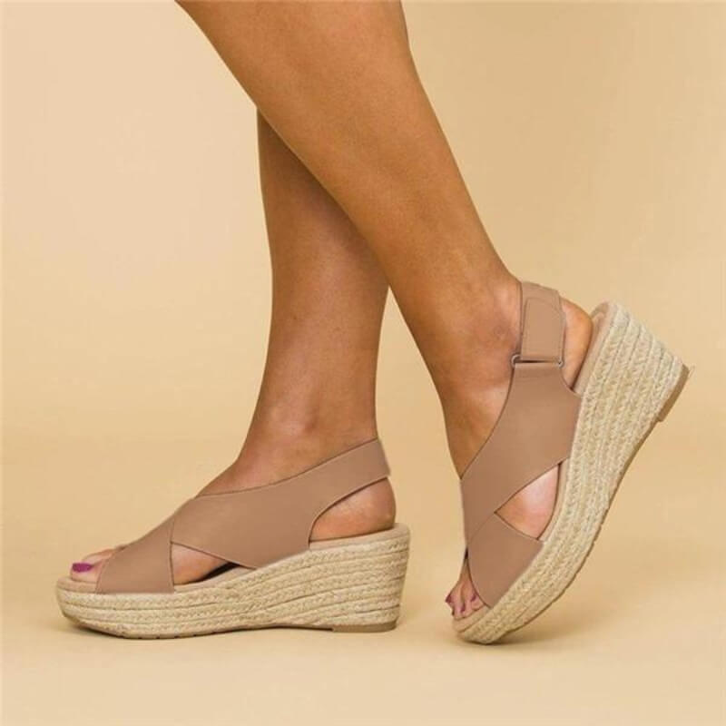 Risha - Chique Sleehak Sandalen met Kruisbanden