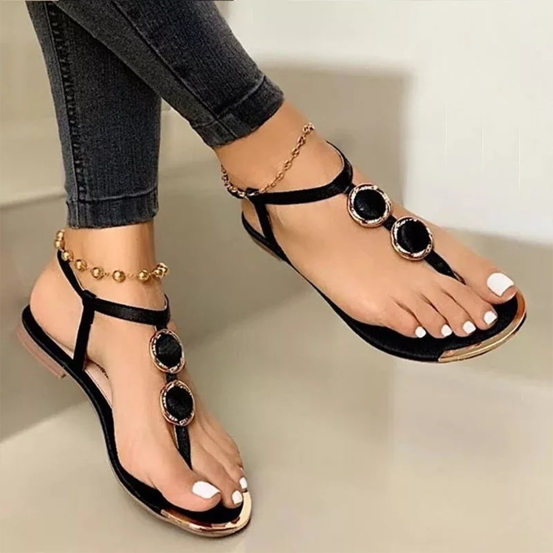 Dames Sandalen – Strappy Design met Comfortabel Voetbed en Zomerse Elegantielook