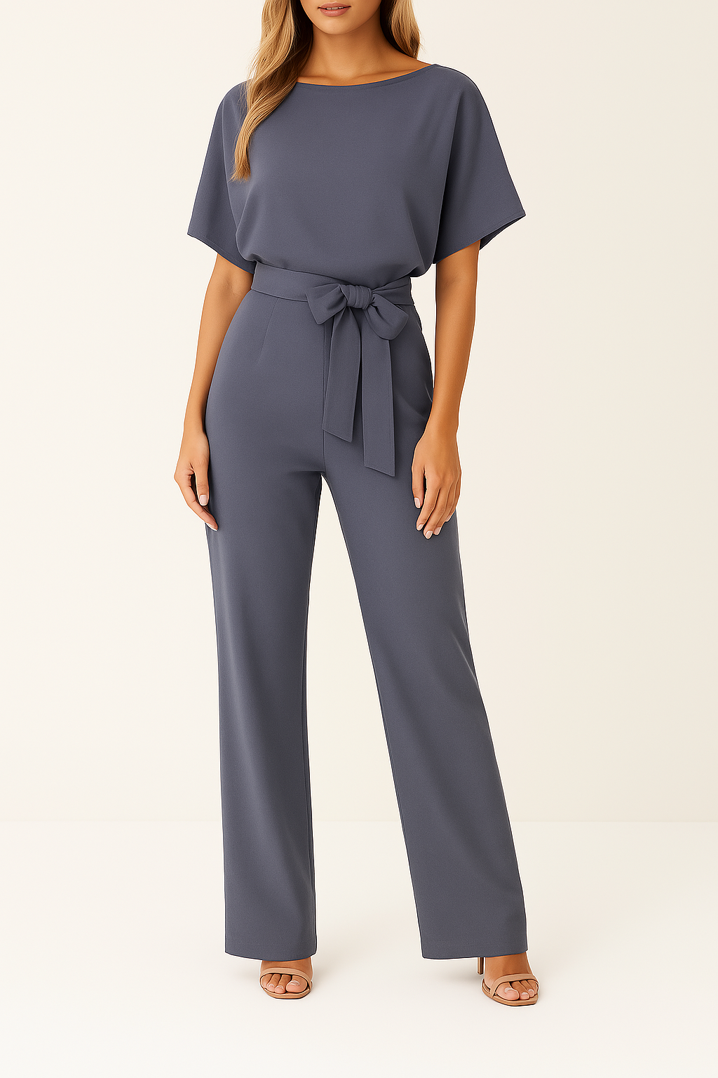 Dames Slim Fit Jumpsuit – Geschikt voor Casual en Werk, Met Rits en Zonder Sluiting