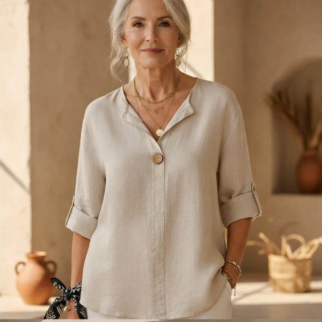 Dames Getailleerde Blouse – Casual voor Dagelijks Gebruik