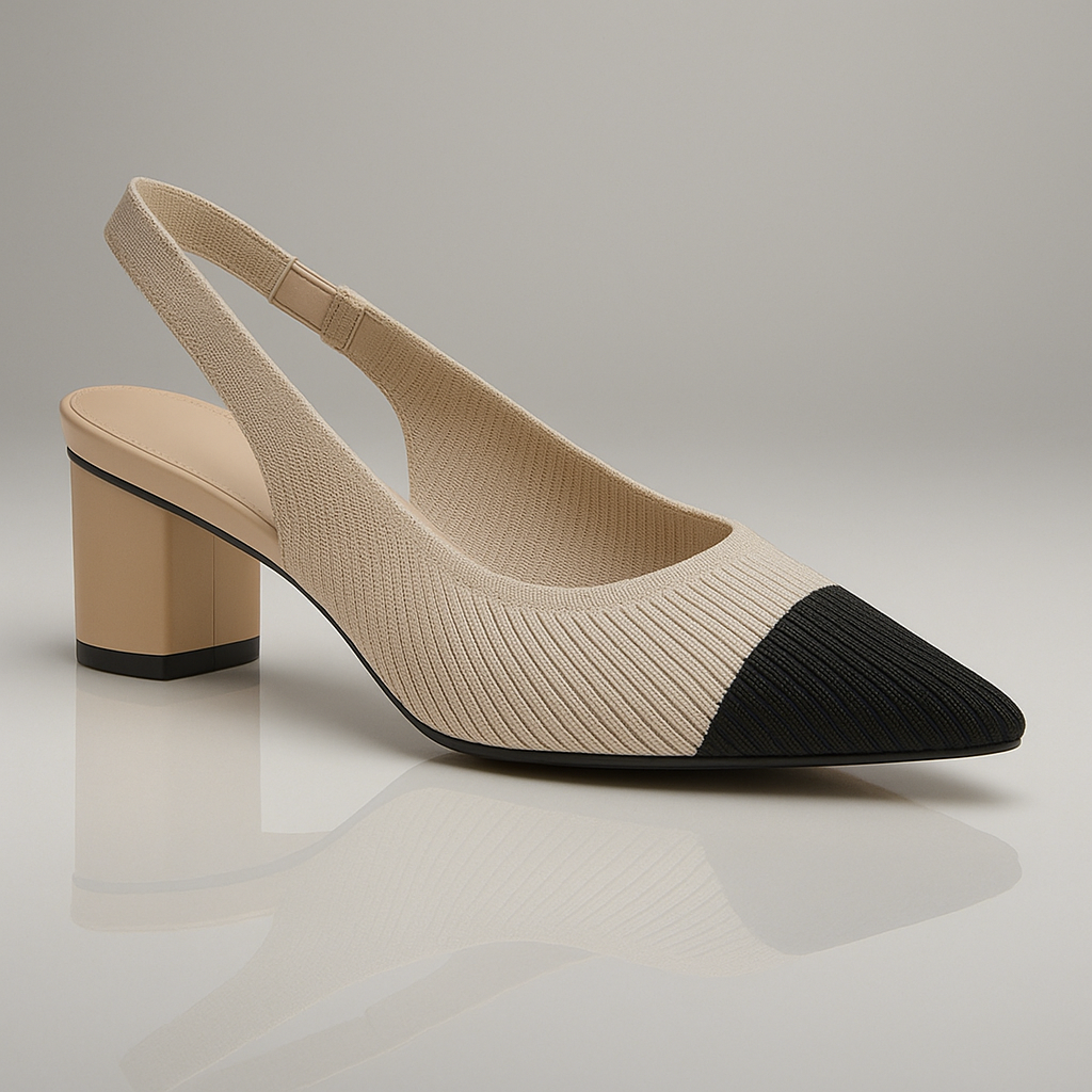 Slingback Hakken | Dames pumps met puntige neus en lage blokhak – elegant &amp; comfortabel