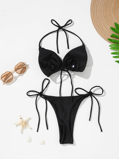 Sexy Driedelige Schort en Bikini Set voor Dames