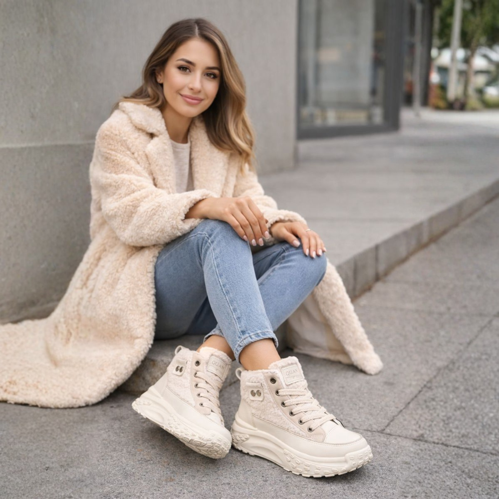 Darya Laarzen | Dameslaarzen met warme voering en chunky platformzool