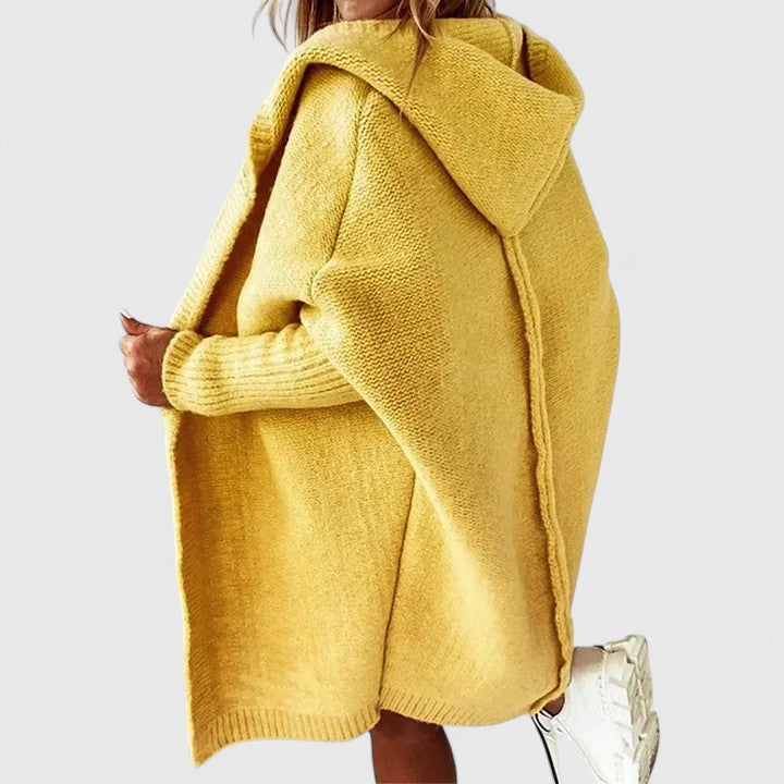 Dames Oversized Knie-Lang Cardigan – Ademend Katoen, Casual Vest