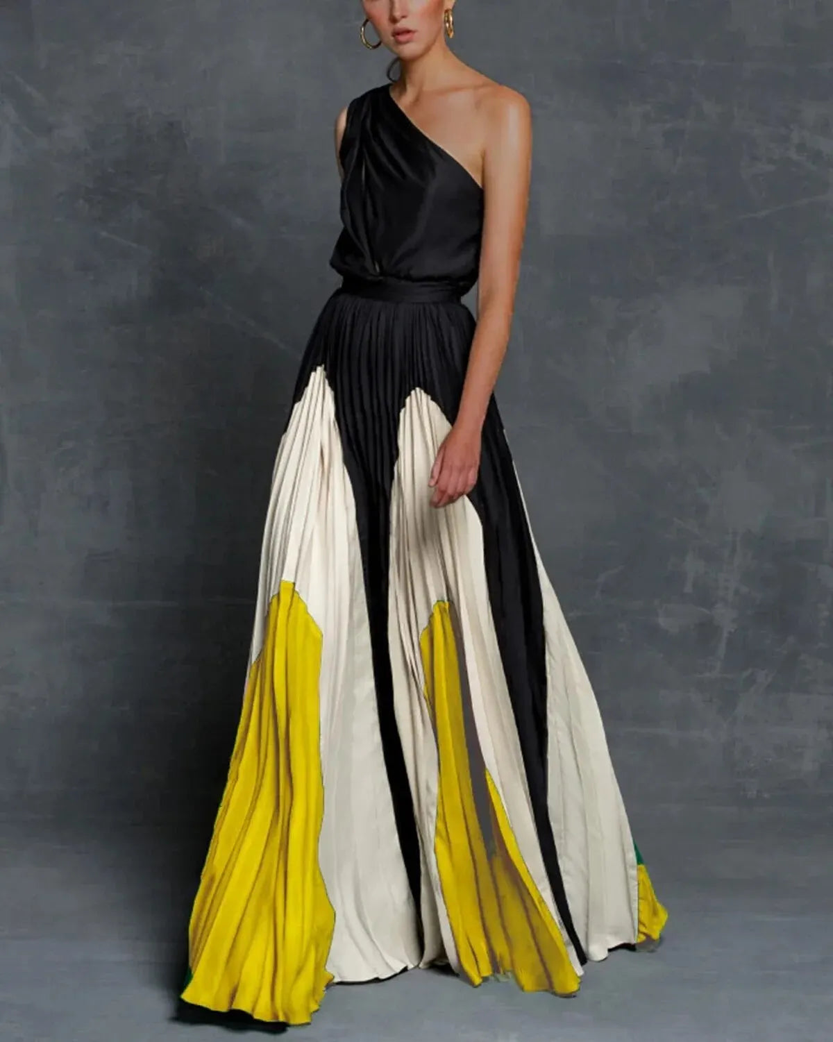 Melany | Elegante Maxi Strapless Jurk met Blote  Schouder