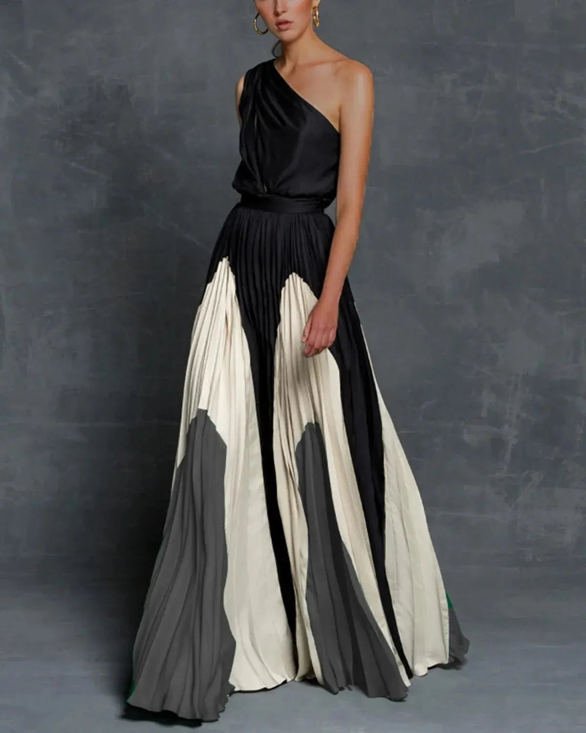 Melany | Elegante Maxi Strapless Jurk met Blote  Schouder