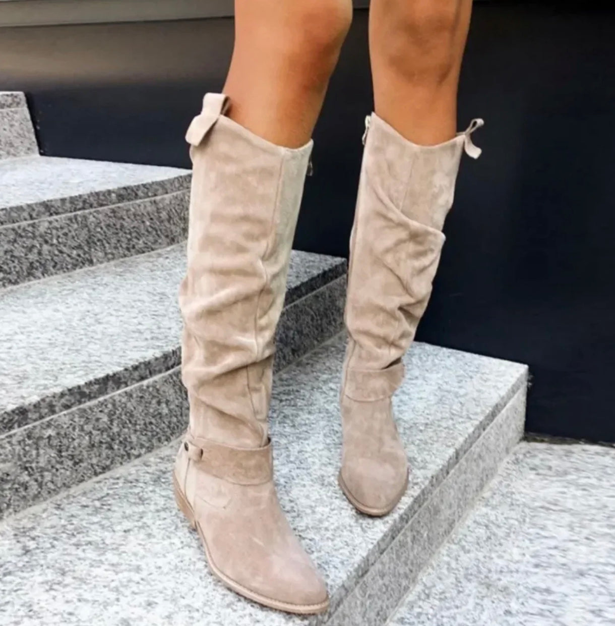 Kniehoge Dameslaarzen met Trendy Elegante Look – Comfort & Stijl in Eén