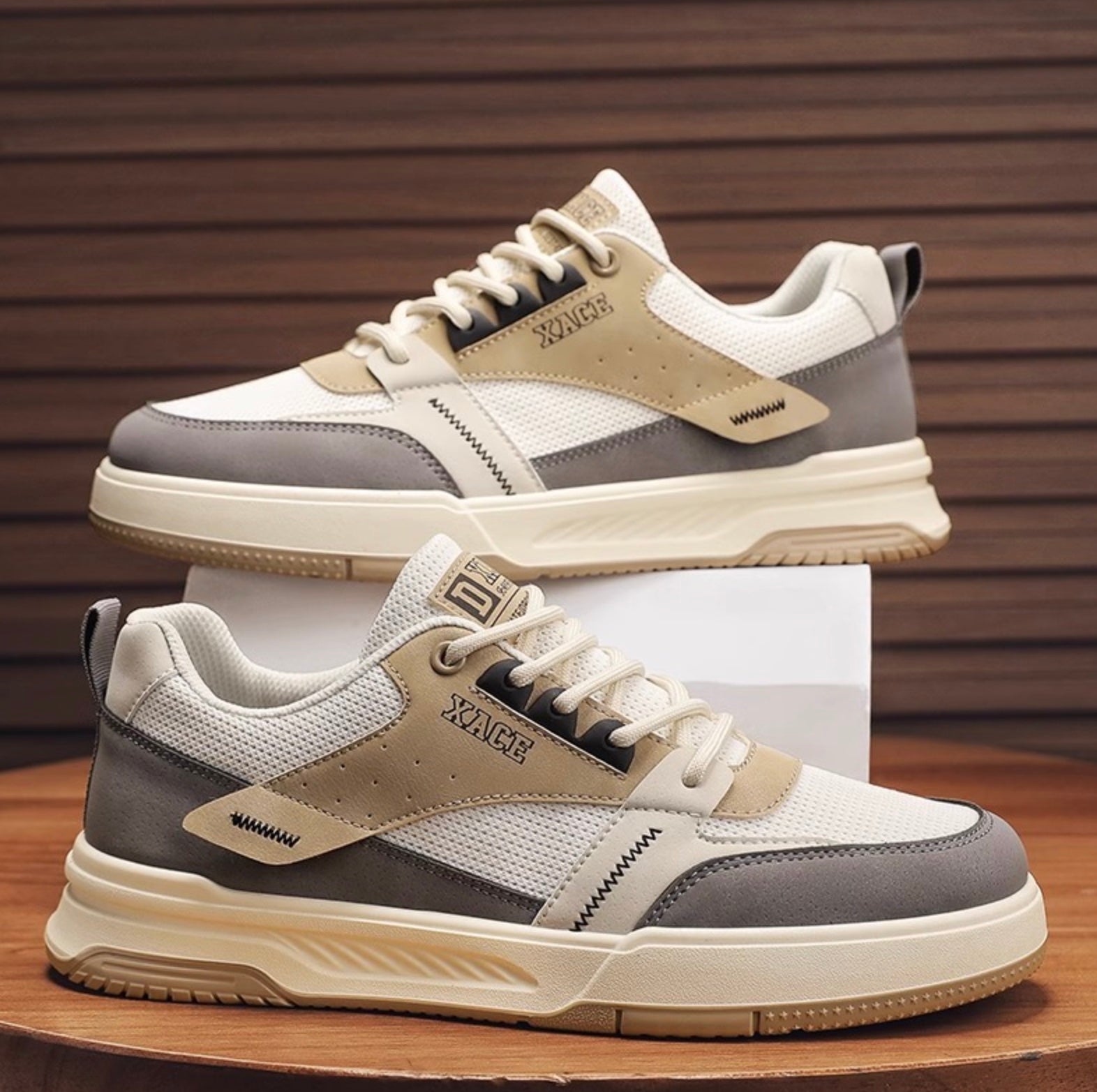 Sasha sneakers dames | Colorblock casual sneakers met trendy design en comfort