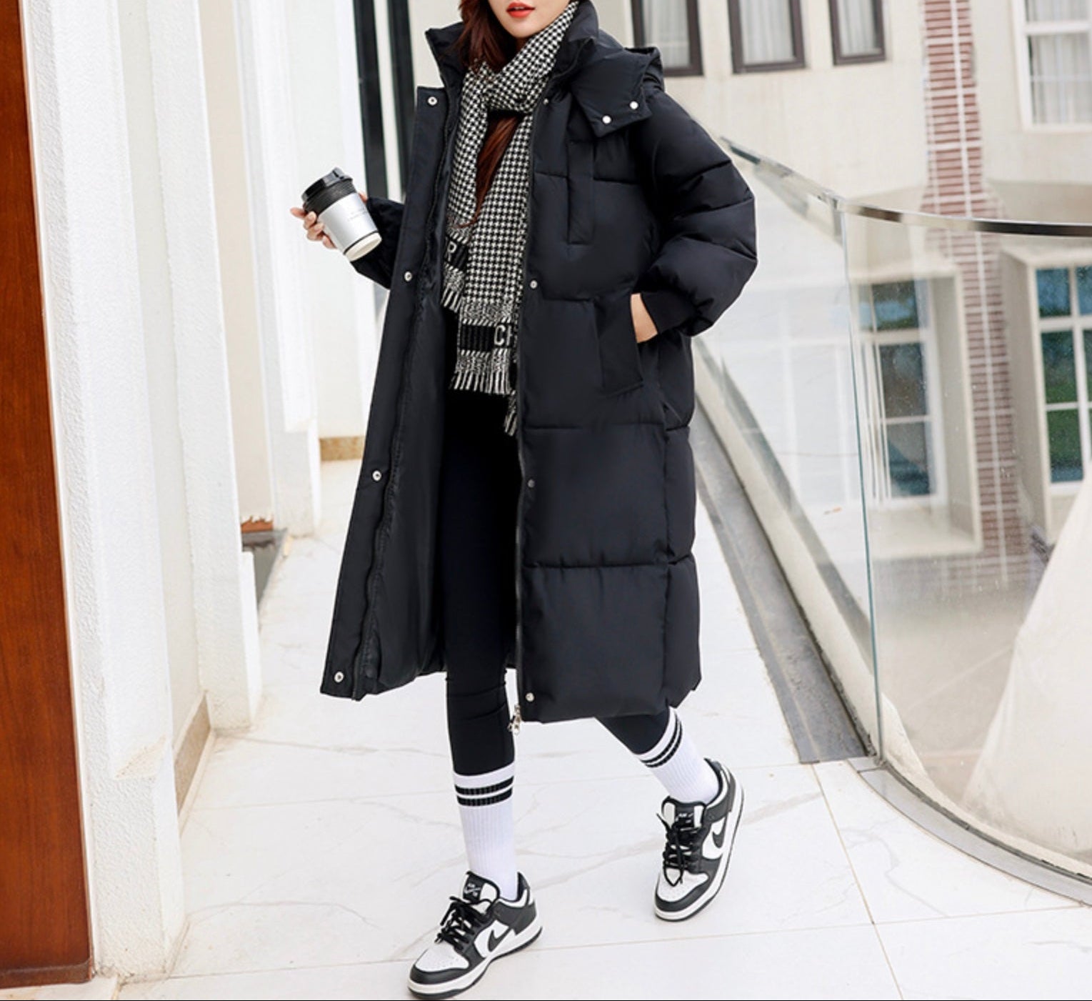 Lange Winterjas | Dames Winterjas met Capuchon en Gevoerd Isolerend Design