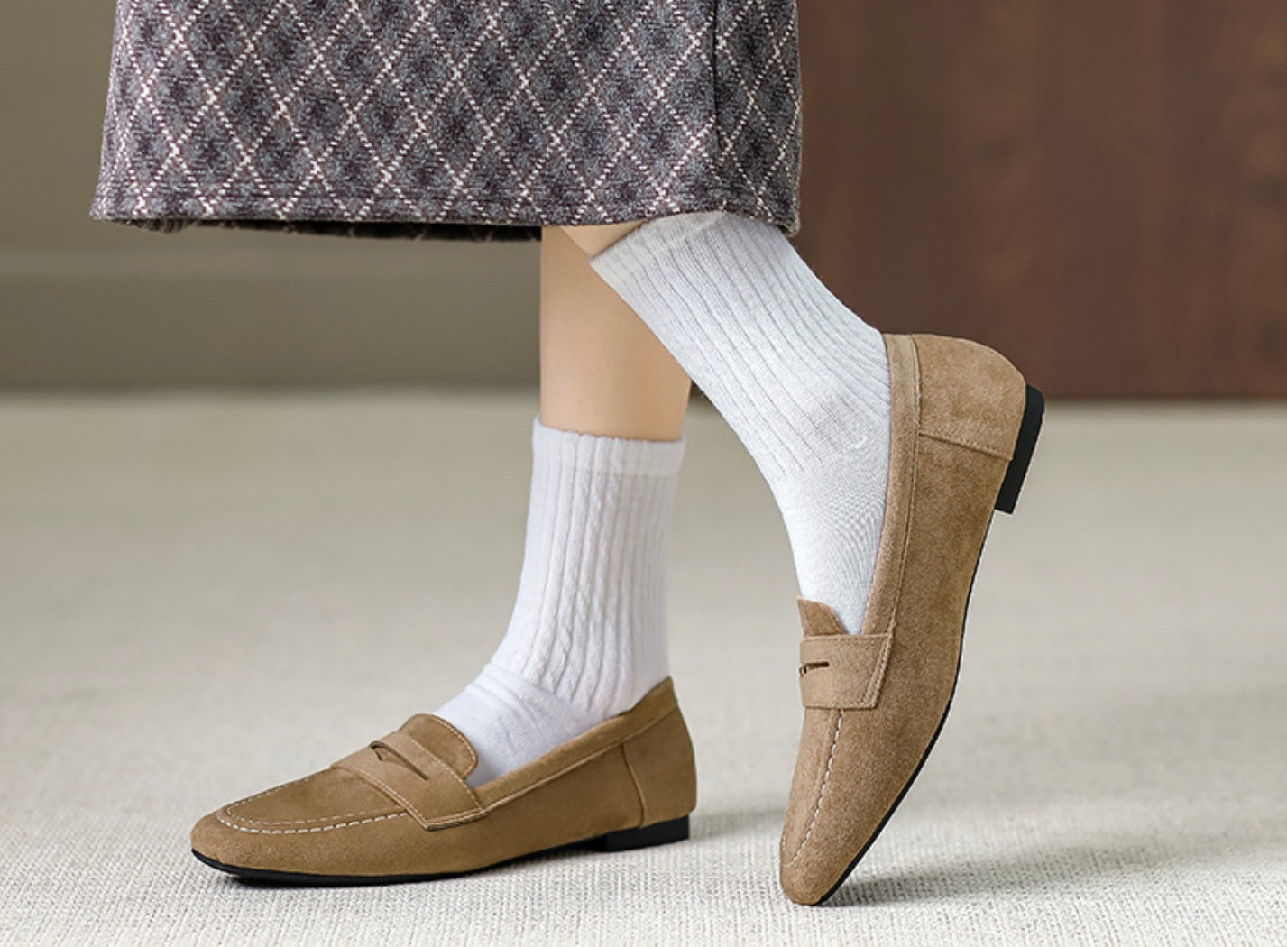 Suède Slip-On Loafers