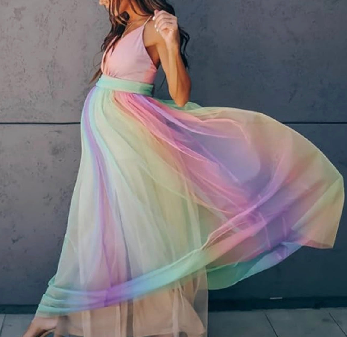 Jeanette | Dames Maxi Jurk – Halternek – Vloeiend Silhouet – Fijne Plooien