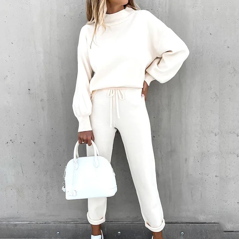 Heleen | Dames Loungewear Set met Hoge Taille – Comfortabele & Stijlvolle Twee-delige Set