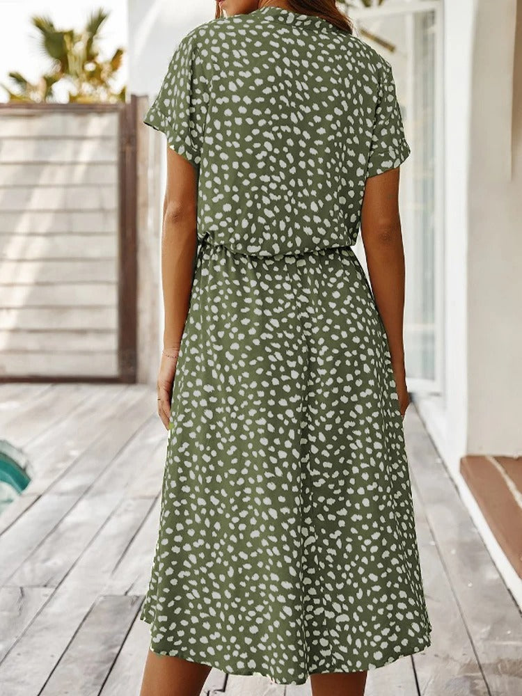 Zomerjurk Dames – Lichtgewicht en Stijlvol Design met Trendy Print voor Warme Dagen