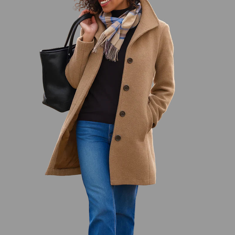 Minja Dames Winterjas | Tijdloos Ontwerp, Hoogwaardige Stof