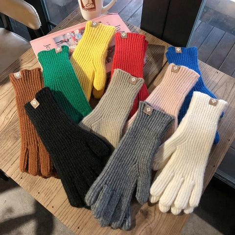 Gebreide Dames Handschoenen | Warme Handschoenen met Comfortabele Elastische Pasvorm
