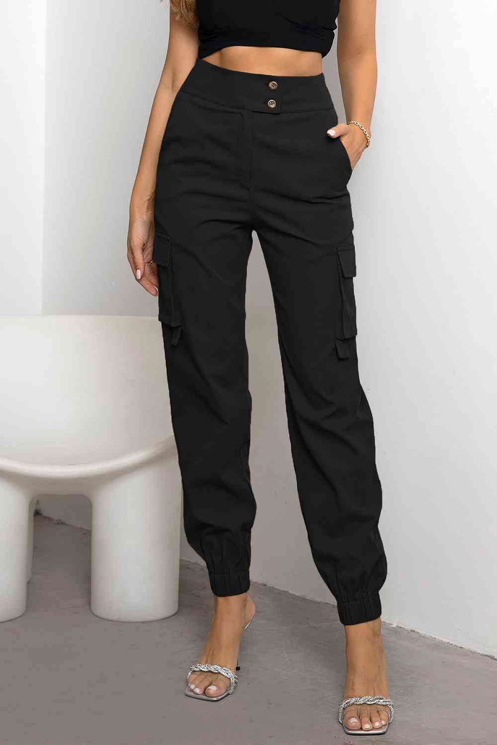 Dames Slim Fit Broek – Met Zakken, Geschikt voor Casual en Dagelijks Gebruik