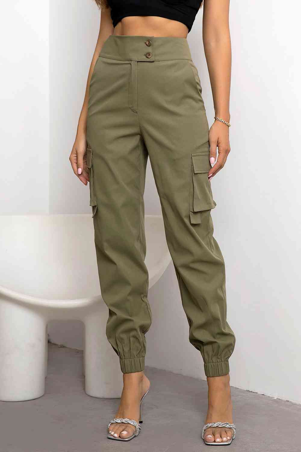 Dames Slim Fit Broek – Met Zakken, Geschikt voor Casual en Dagelijks Gebruik