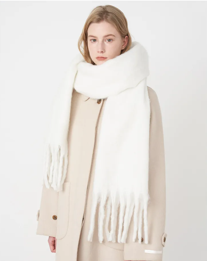 Silvy Pastel Sjaal | Dames Sjaal met Warme Zachte Stof en Elegante Pasteltinten
