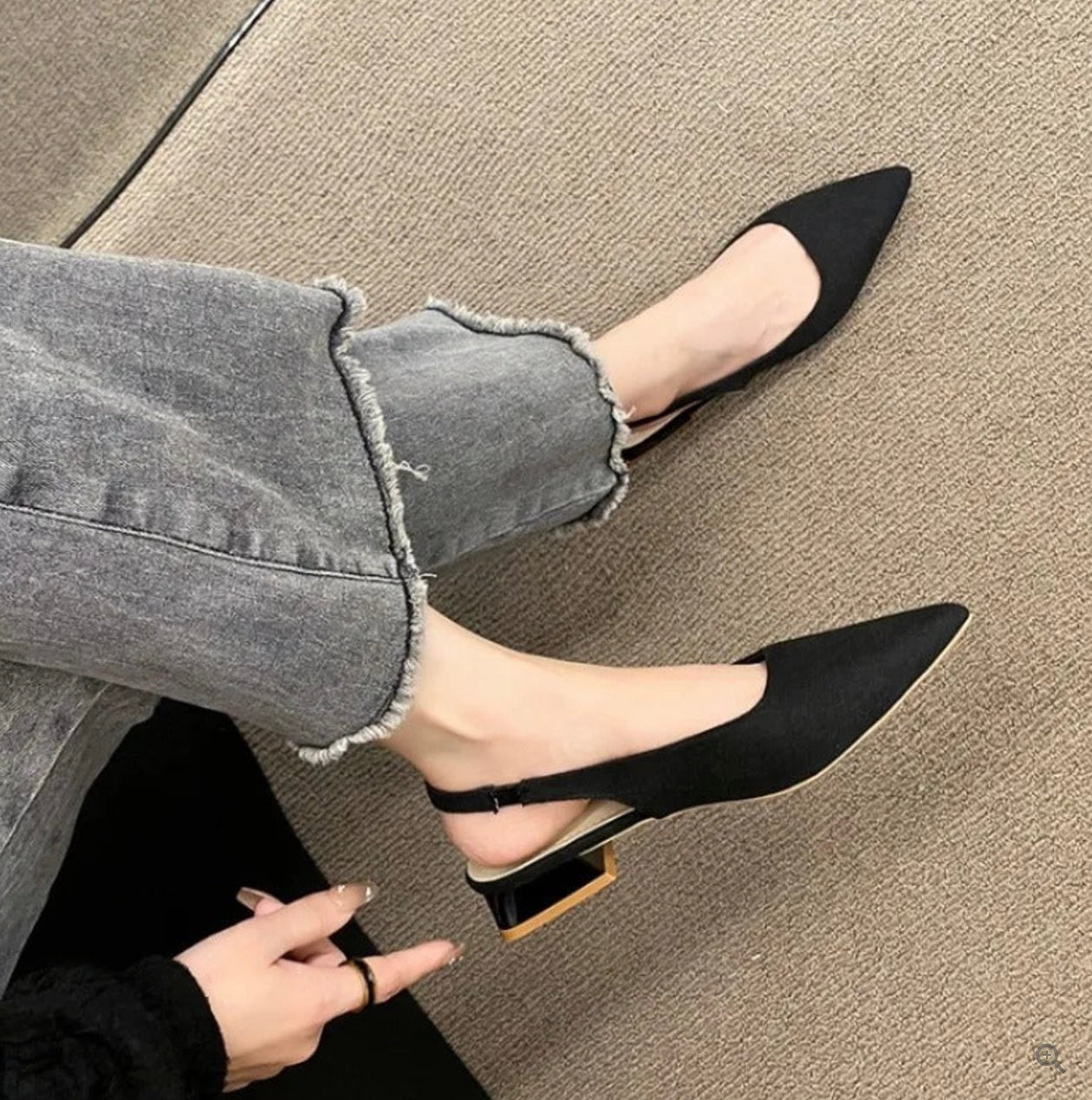 Slingback flats voor dames