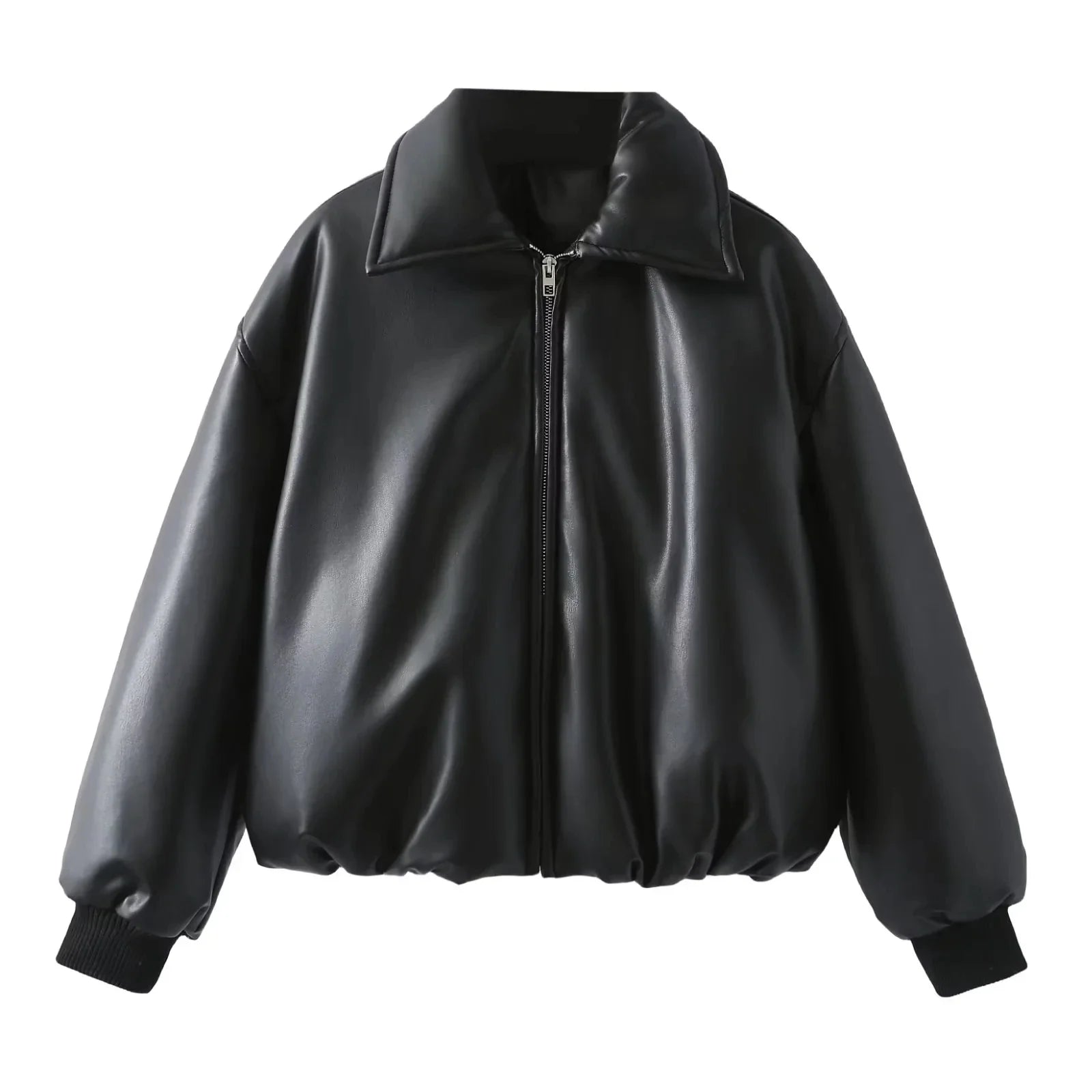 Bonita Jas | Dames Jas met Oversized Pasvorm en Vegan Leer