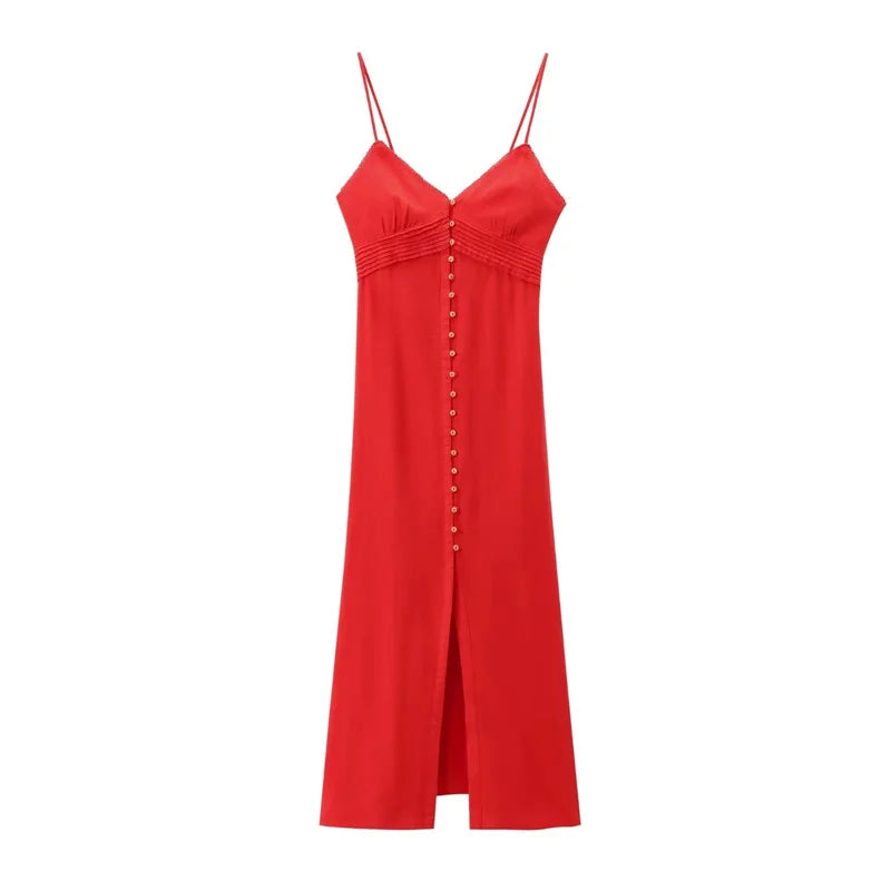 Speelse Midi Jurk voor Dames – Zachte Stof – Vloeiend Model – Perfect voor Informele Uitjes en Zomerse Evenementen