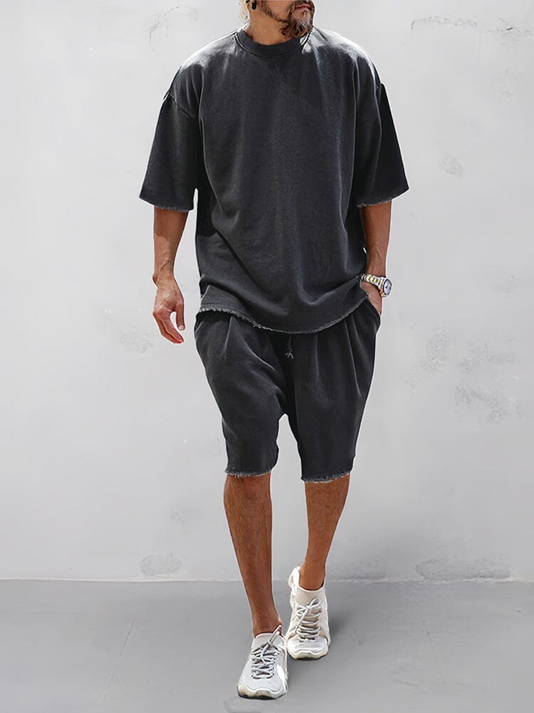 Heren Oversized Set – Casual voor Dagelijks Gebruik, Geschikt voor Sportieve Activiteiten