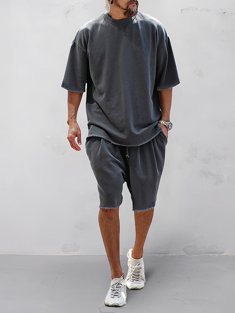 Heren Oversized Set – Casual voor Dagelijks Gebruik, Geschikt voor Sportieve Activiteiten