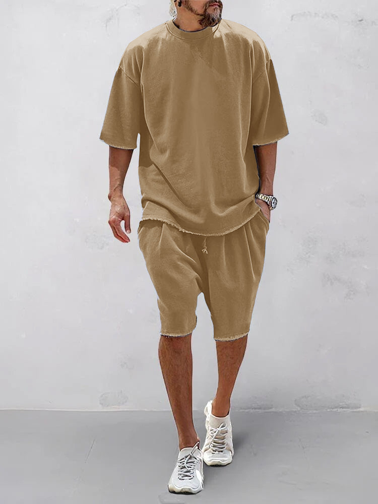 Heren Oversized Set – Casual voor Dagelijks Gebruik, Geschikt voor Sportieve Activiteiten