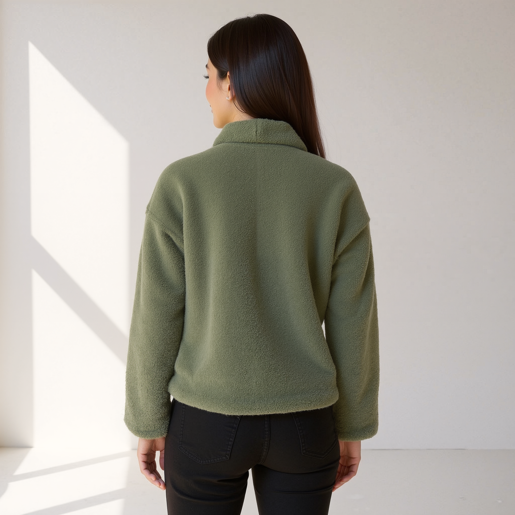 Kaylee Fleece Herfstjas Dames | Korte Jas met Reverskraag en Tijdloze Snit