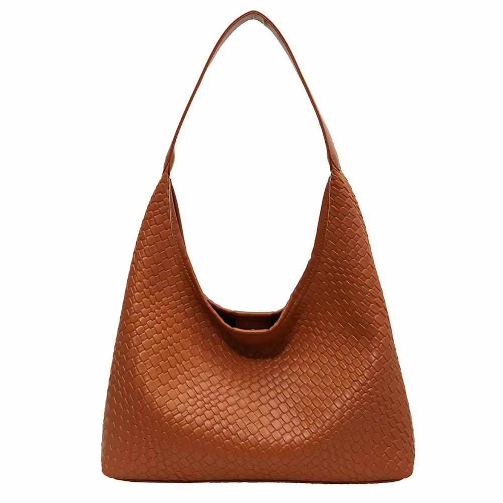 Benita Geweven Tas | Vegan Schoudertas met Pouch