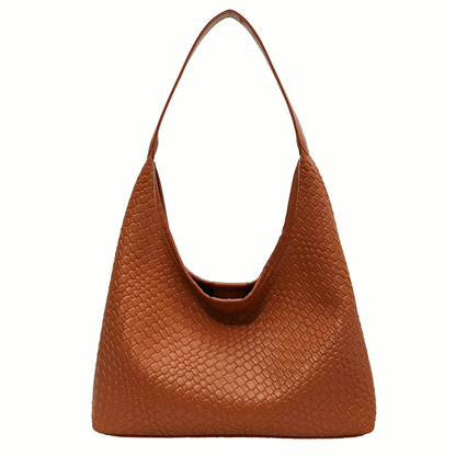 Benita Geweven Tas | Vegan Schoudertas met Pouch