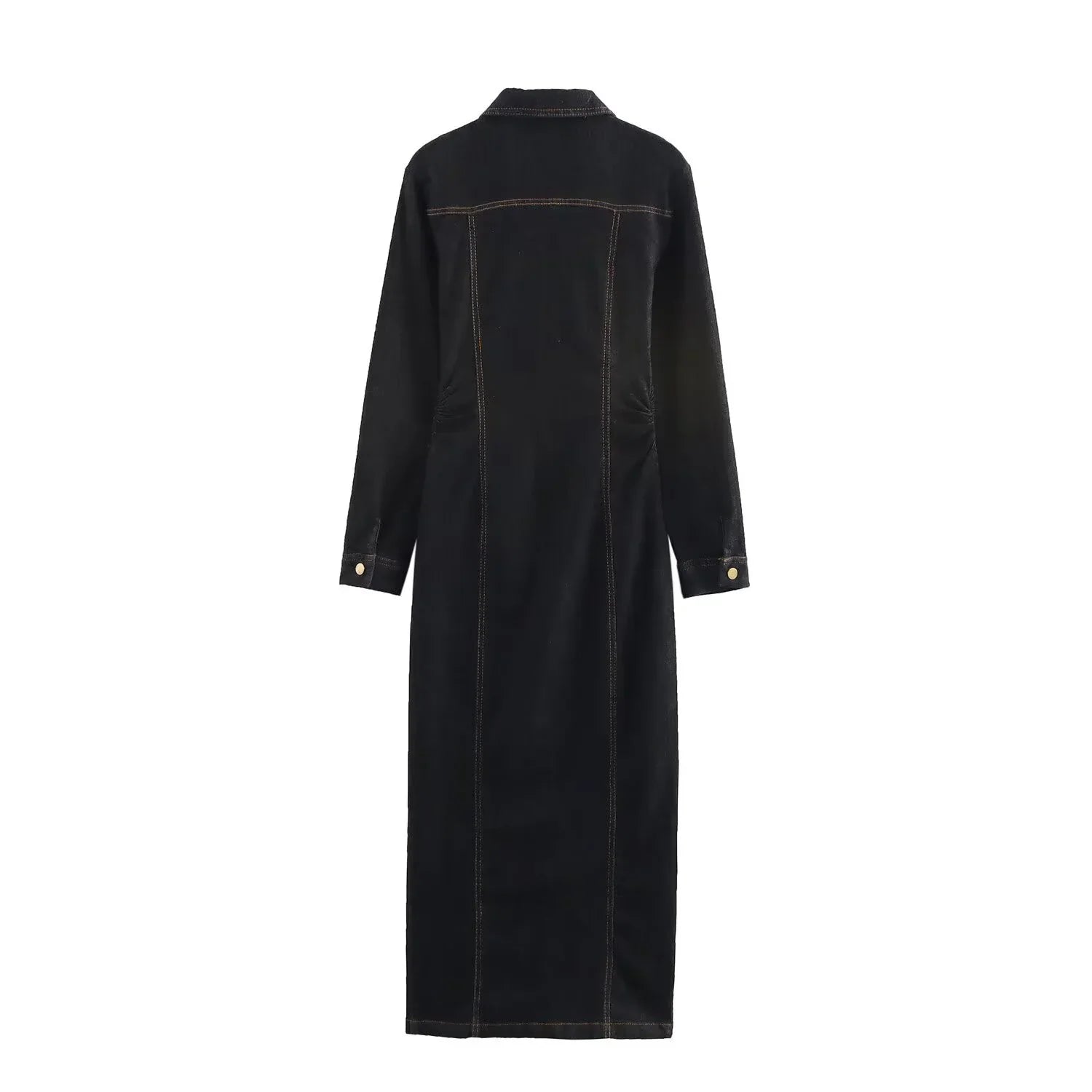 Eveline Denim Dress | Dames Spijkerjurk met Getailleerde Pasvorm en Tijdloos Design