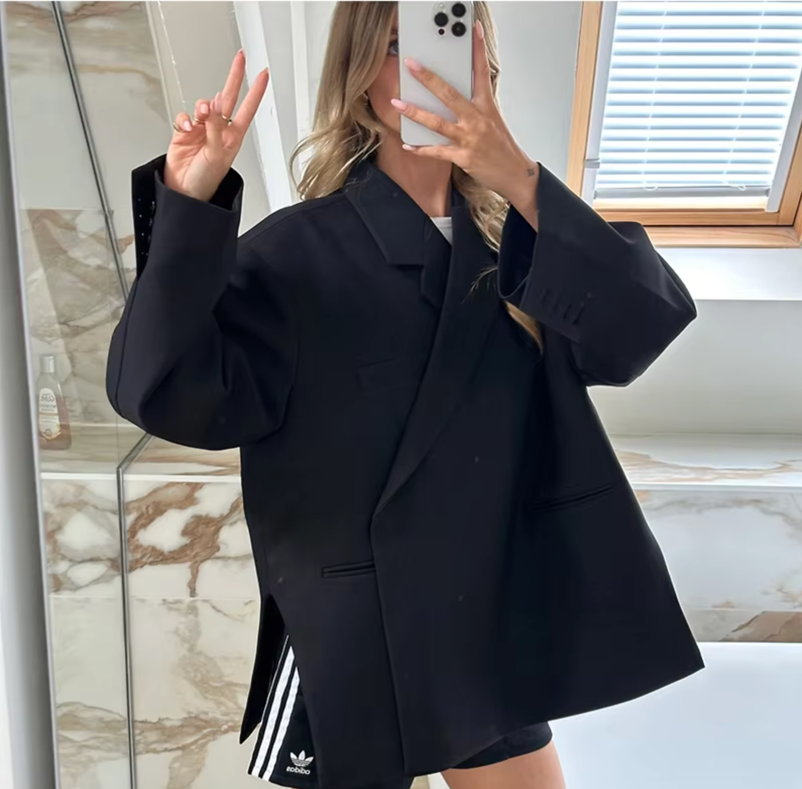 Sarah oversized blazer dames | Tijdloze blazer met moderne en klassieke details