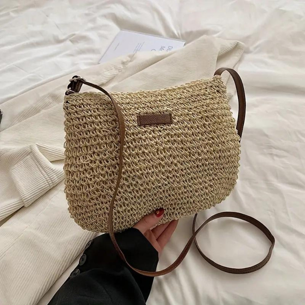 Beige Schoudertas | Dames tas met verstelbare band en minimalistische stijl voor dagelijks gebruik