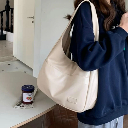 Trendy Vegan Leren Schoudertas