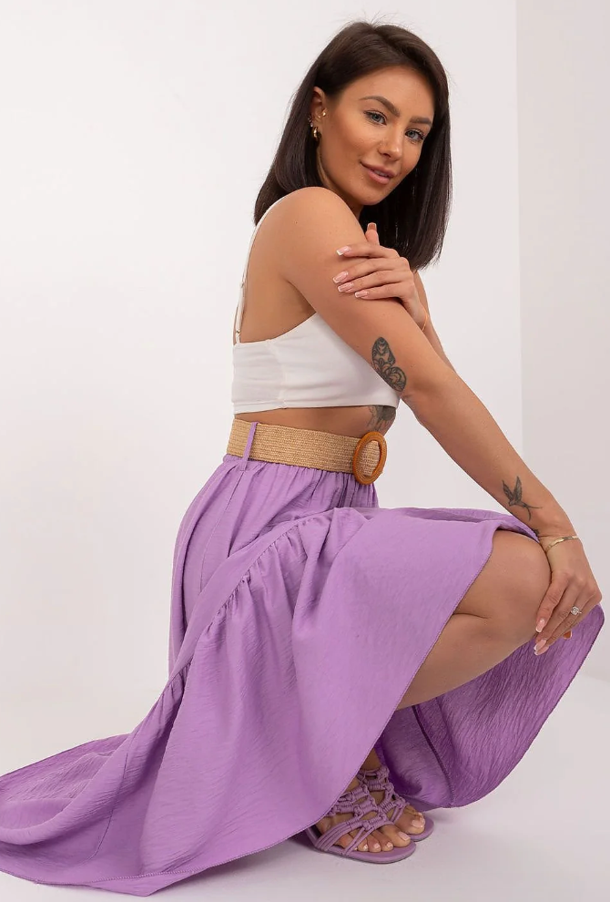 Sanne | Maxi Rok Dames met Volant – Zomerrok Lang