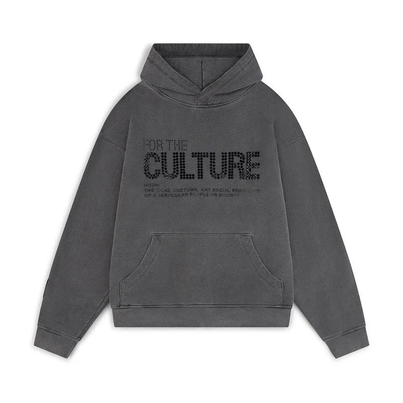 Robin Hoodie | Uniseks Hoodie met Rhinestone Details en Urban Streetstyle