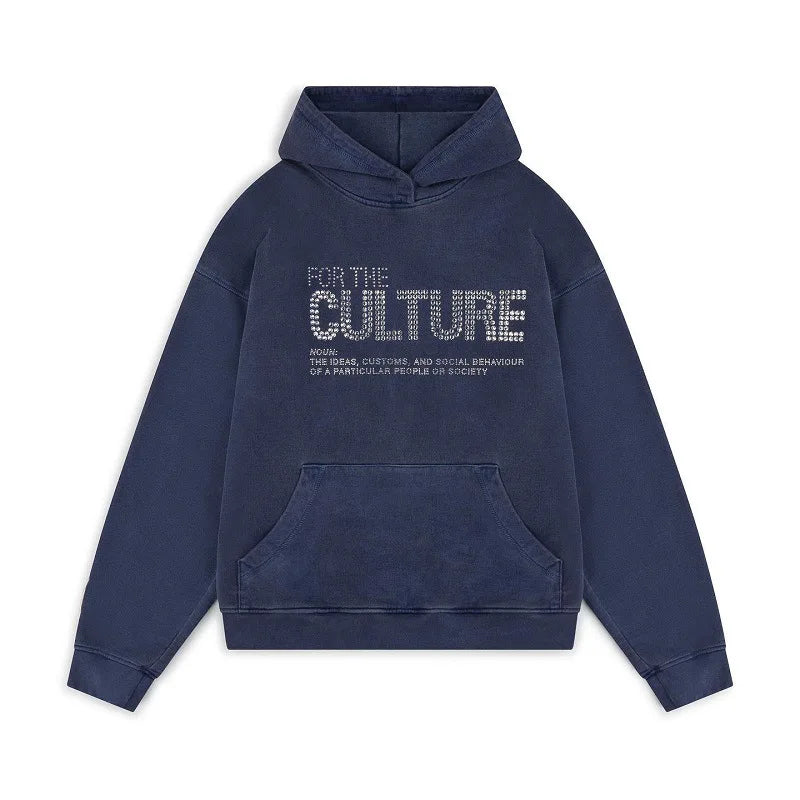 Robin Hoodie | Uniseks Hoodie met Rhinestone Details en Urban Streetstyle