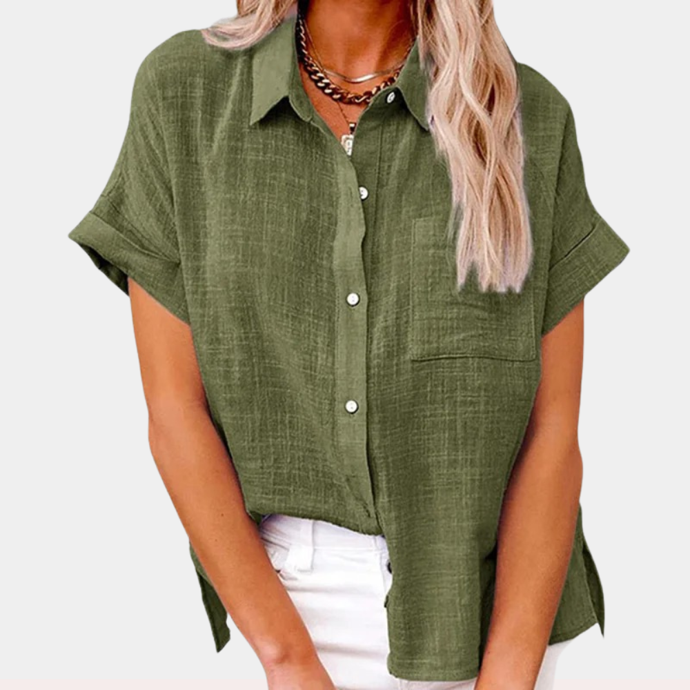 Dames Oversized Blouse – Geschikt voor Lente en Zomer, Casual Gebruik