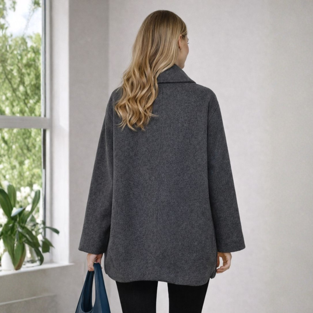 Korte damesjas | Tweed jas met klassieke uitstraling en losse pasvorm
