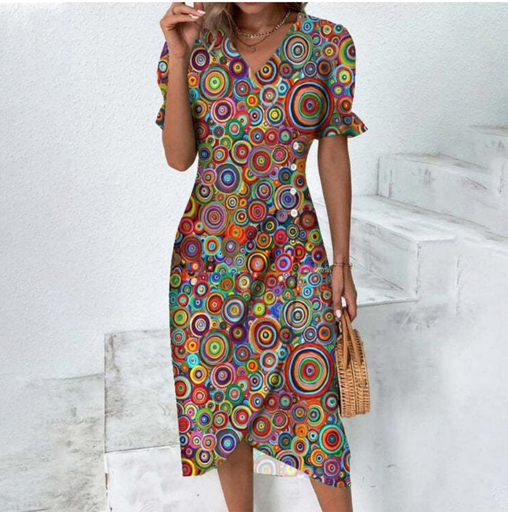 Hillegonda | Dames jurk met vlotte fit – luchtige elegantie