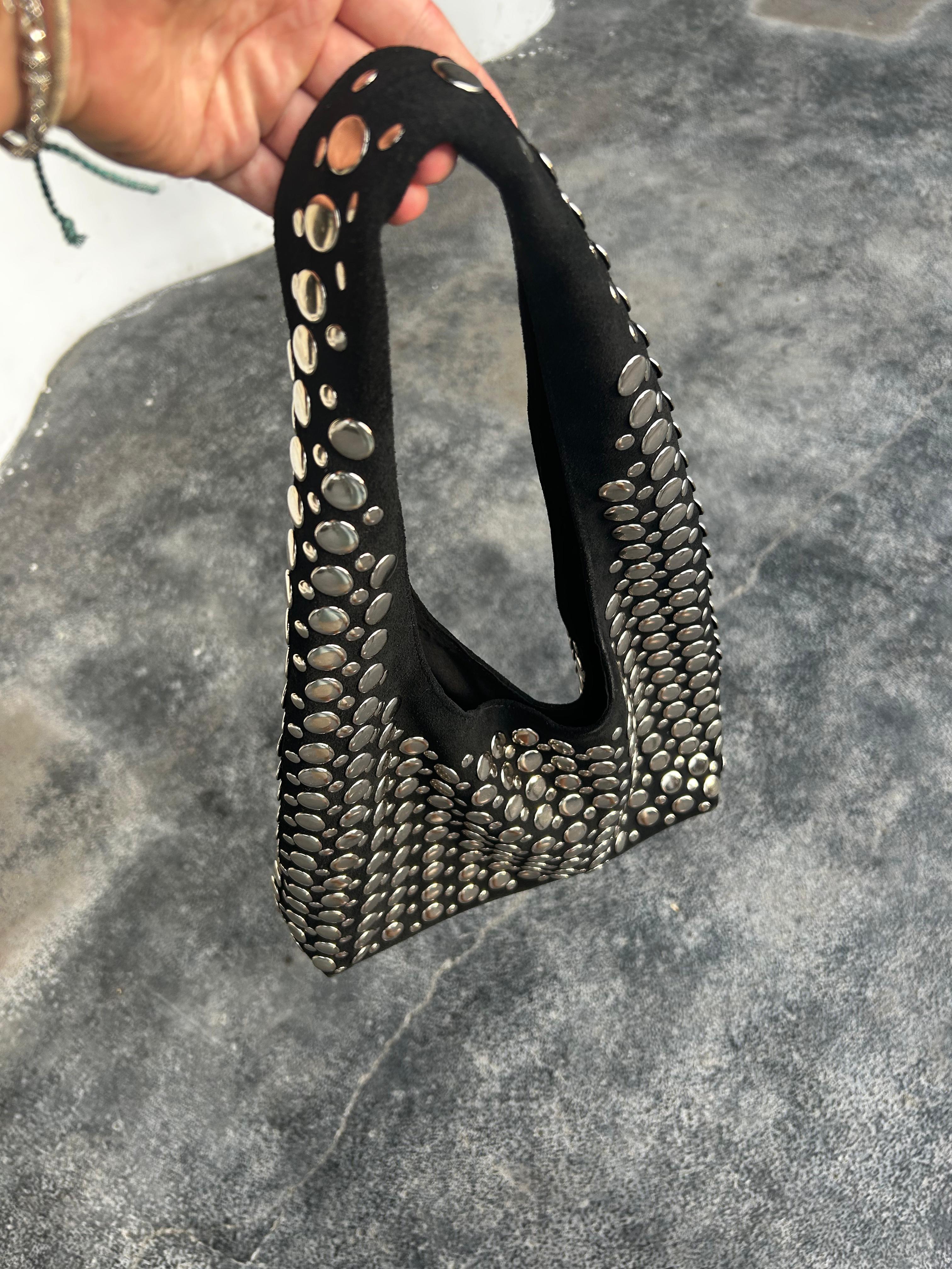 Bubble Bag | Dames schoudertas met studs en trendy speelse ronde vorm