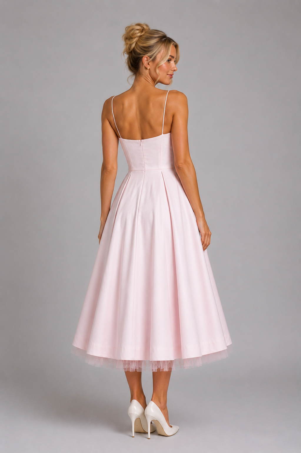 Dames Corsetjurk Midi met Volle Laagjesrok