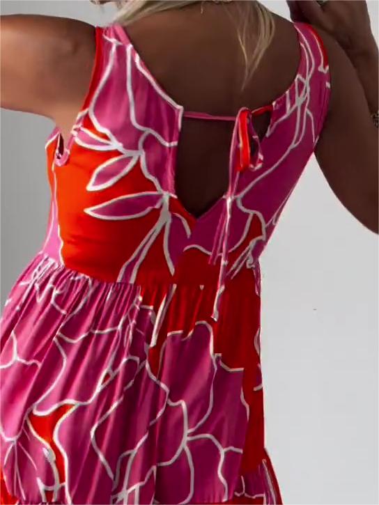 Ineke | Dames off‑shoulder jurk met print – casual chic look
