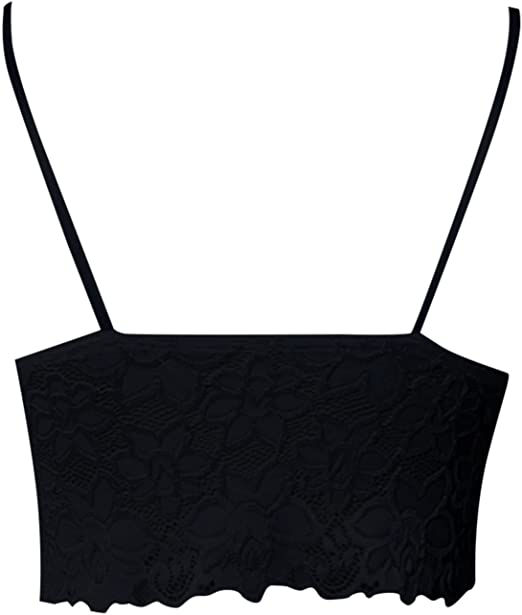 Gisela | Dames Kanten Crop Top – Verfijnde Pasvorm – Verstelbare Bandjes